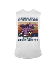 Sticks And Stones May Break Your Bones Sleeveless Tee tile