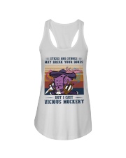 Sticks And Stones May Break Your Bones Ladies Flowy Tank tile