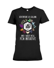 And I Must Roll For Initiative Premium Fit Ladies Tee tile