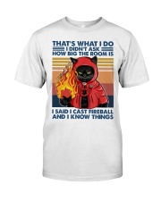 I Cast Fireball And I Know Things Premium Fit Mens Tee tile