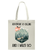 Adventure is Calling Bl Tote Bag tile