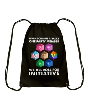 Roll For Initiative 7 BL D20 Drawstring Bag tile