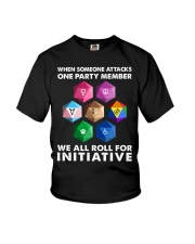 Roll For Initiative 7 BL D20 Youth T-Shirt tile