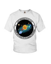 God Tirelessly Plays Dice Bl Youth T-Shirt tile