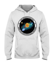 God Tirelessly Plays Dice Bl Hooded Sweatshirt front