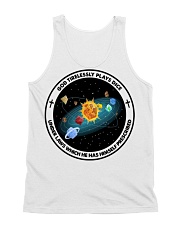 God Tirelessly Plays Dice Bl All-Over Unisex Tank tile