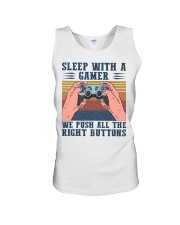 Sleep With A Gamer Unisex Tank tile