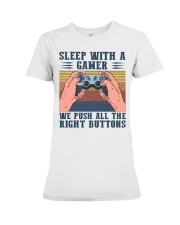 Sleep With A Gamer Premium Fit Ladies Tee tile