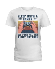 Sleep With A Gamer Ladies T-Shirt tile
