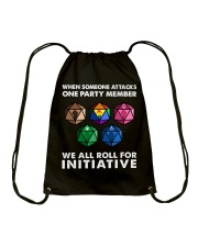 Roll For Initiative 10BL - BLM LGBT WR AR DIS Drawstring Bag tile