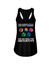 Roll For Initiative 10BL - BLM LGBT WR AR DIS Ladies Flowy Tank tile