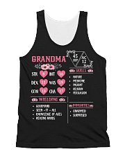 Grandma Dnd Character Sheet All-Over Unisex Tank tile