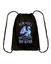I'm Not Procrastinating I'm Doing Sidequest Drawstring Bag tile