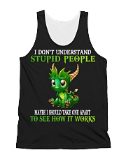 I Don't Understand Stupid People All-Over Unisex Tank tile