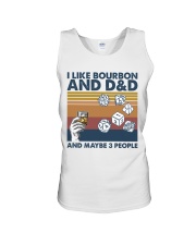 I Like Bourbon And DnD Unisex Tank tile