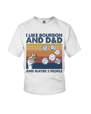 I Like Bourbon And DnD Youth T-Shirt tile