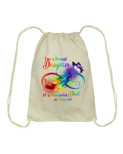 I'm a Proud Daughter of a Wondeful Dad Drawstring Bag tile