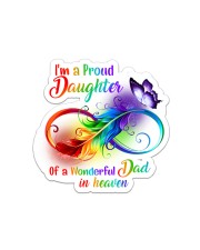 I'm a Proud Daughter of a Wondeful Dad Sticker tile