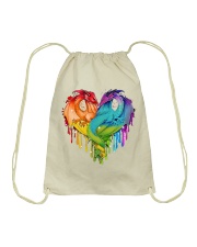 Pride Dragon Heart Drawstring Bag tile