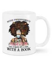 Never Underestimate Girl and Book Mugs tile