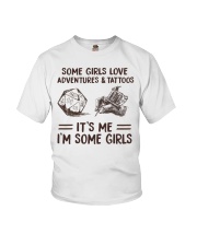Some Girls Love Adventures and Tattoos Youth T-Shirt tile