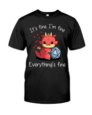 Everything's Fine Cute Dragon Premium Fit Mens Tee tile