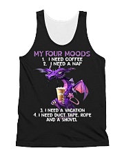 My Four Moods Dragon All-Over Unisex Tank tile