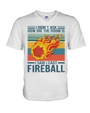 I Said I Cast The Fireball V-Neck T-Shirt tile