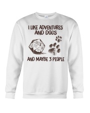 I Like Adventures and Dogs and Maybe 3 People Crewneck Sweatshirt tile