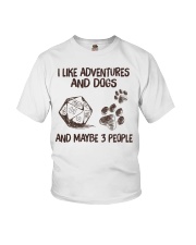 I Like Adventures and Dogs and Maybe 3 People Youth T-Shirt tile