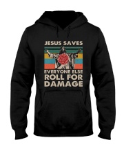 Jesus Saves Everyone Else Roll For Damage Hooded Sweatshirt tile
