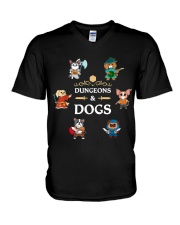 Dungeons and Dogs V-Neck T-Shirt tile