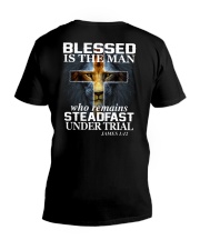 Blessed Is The Man V-Neck T-Shirt thumbnail
