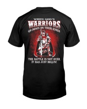 when god warrior go down Classic T-Shirt back