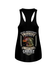 Never Underestimate A Teacher Ladies Flowy Tank thumbnail