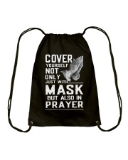 Cover Yourself also in prayer Drawstring Bag thumbnail
