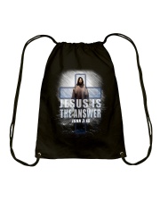 Jesus Is The Answer Drawstring Bag thumbnail