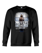 Jesus Is The Answer Crewneck Sweatshirt thumbnail