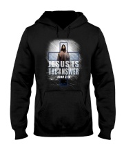 Jesus Is The Answer Hooded Sweatshirt thumbnail