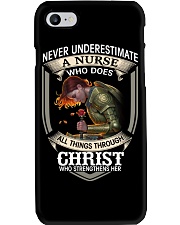 Never Underestimate a Nurse Phone Case thumbnail