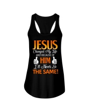 Jesus Changed My Life Ladies Flowy Tank thumbnail