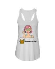 I Know Things Ladies Flowy Tank thumbnail