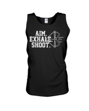Archery T-Shirt - Aim Exhale Shoot B Unisex Tank thumbnail