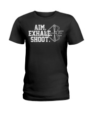 Archery T-Shirt - Aim Exhale Shoot B Ladies T-Shirt thumbnail