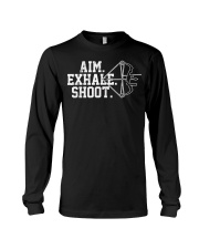 Archery T-Shirt - Aim Exhale Shoot B Long Sleeve Tee thumbnail