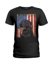 Black Labrador Retriever American Ladies T-Shirt thumbnail