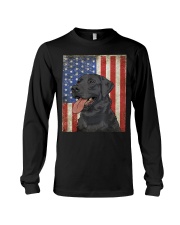 Black Labrador Retriever American Long Sleeve Tee thumbnail