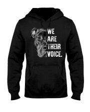 Love Pitbull We Are Their Voice Hooded Sweatshirt thumbnail