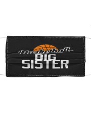 Basketball Big Sister Hoop Sport Gift Cloth face mask front