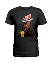 Funny Horse Derby Party Ladies T-Shirt thumbnail